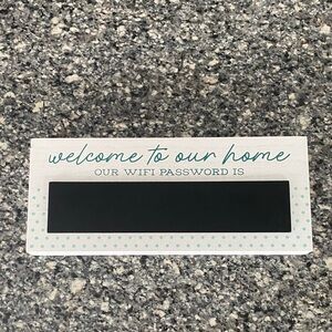 Charming Home WiFi Password Sign - Black and White